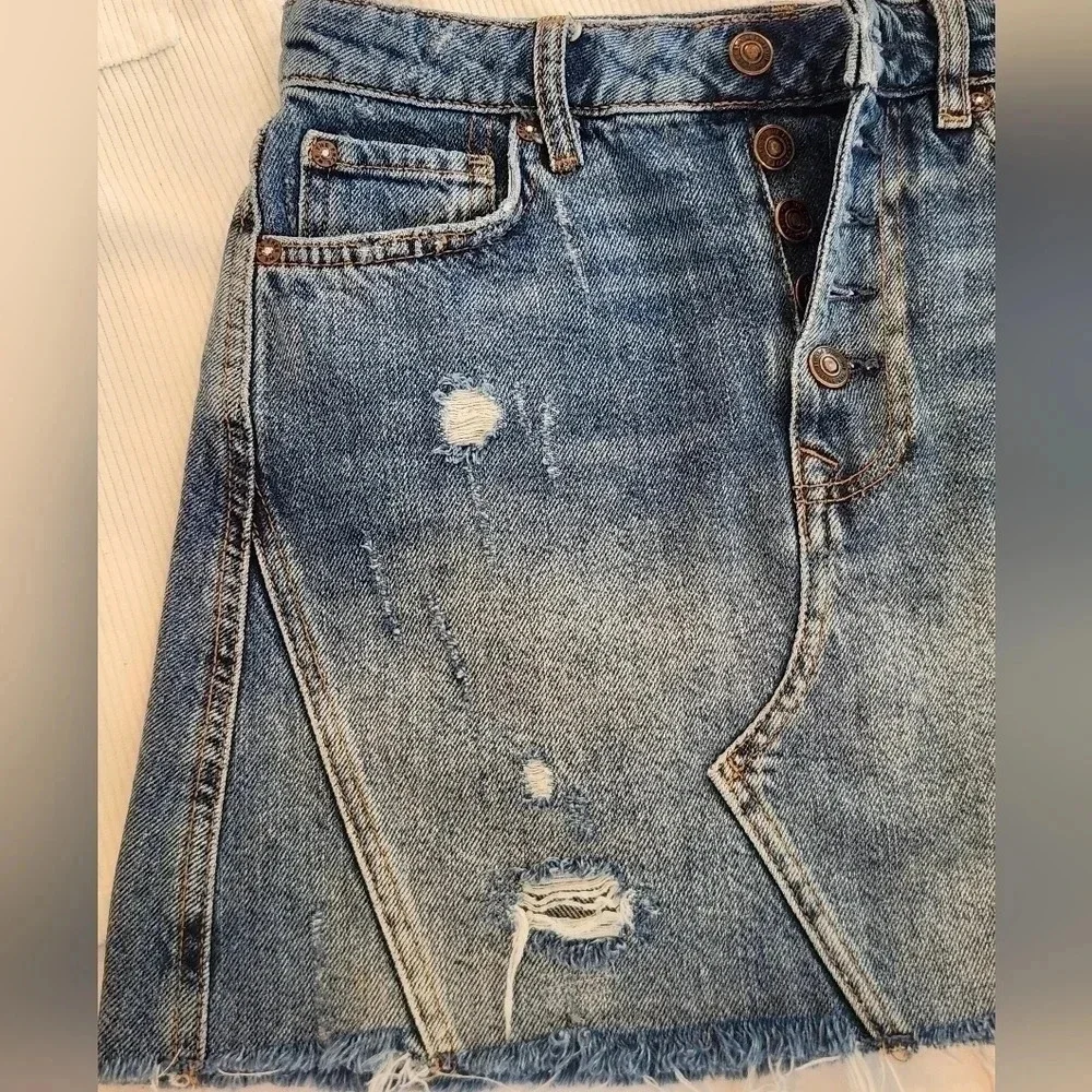 || WE THE FREE || denim mini skirt